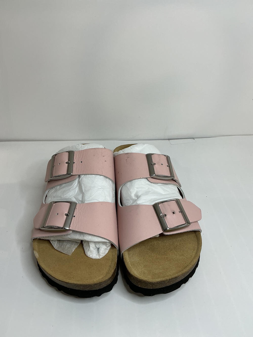 Nappa Leather Double Buckle Slide